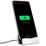 Station D'accueil Smartphone Charge & Synchro Connecteur Micro-Usb - Argent