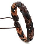 Flätade Armband Män Herrar Läderarmband Flätade Armband Flätat Armband Armband Smycken Present Snöre Vävt Armband 18x1cm 18x1cm