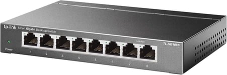 TP-Link TL-SG108S, 8 Port Gigabit Ethernet Network Switch,Ethernet Splitter, Hub