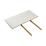 FDB Mobler C35 iläggsskiva 95x45 cm light grey-oak nature lacquered