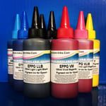 9X100ml PIGMENT PRINTER INK REFILL BOTTLES FITS EPSON STYLUS PHOTO R3000 R 3000