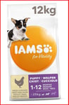 Iams For Vitality Puppy Food Small/medium Breed With Fresh Chicken, 12 Kg