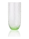 Harlequin Long Drink Home Tableware Glass Drinking Glass Green Anna Von Lipa