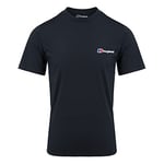Berghaus Men's Organic Front & Back Classic Logo T-Shirt, Black, M