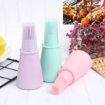 Silicone Oil Bottle With Brush Baking Bbq Basting Pastry O Green 1
