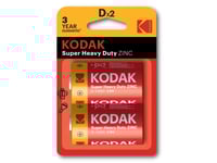 Kodak Cta30946385, Engångsbatteri, D, Zinkklorid, 1,5 V, 6000 Mah, 0 - 45 °C