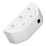 (white)Stereo Dongle Stereo Headset Adapter Mic Headphone Converter