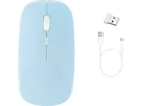 Strado Mouse Wireless Bluetooth Computer Mouse With Radio Band - Ctmm (Blue) Universal