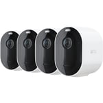 Arlo Pro 4 2K HD Motion Sensing IP Wireless Camera - Pack White
