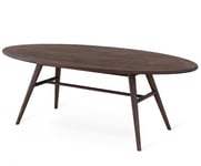 Torkelson - Löderup Soffbord Ellips 140x70 cm Rökbetsad Ek