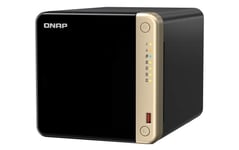 QNAP TS-464-8G-US NAS de Bureau Haute Performance à 4 Baies avec processeur Intel Celeron Quad-Core, emplacements M.2 PCIe et connectivité réseau Double 2,5 GbE (2,5 G/1 G/100 M) (sans Disque)