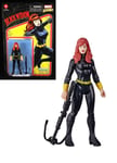 Black Widow Marvel Legends Retro 4" Figure With Weapon New Unpunched Card