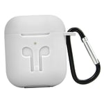 F Fityle Protective Silicone Cover and Skin Compatible with AirPods - White