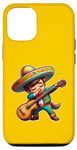Coque pour iPhone 13 Pro Mariachi Costume Cinco de Mayo avec guitare pour enfant