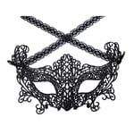 Venetiansk Ögonmask i Spets - Spetsmask Maskerad Halloween svart