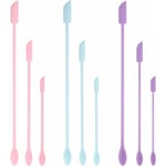 9 Mini spatule en silicone Spatule en silicone Spatule Maquillage Mini spatule en silicone Kit Blender Lotion Spatule pour la beauté et la cuisine