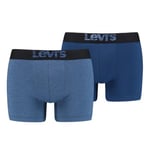 Levis Kalsonger 2P Men Optical Illussion Boxer Brief Marin/Blå bomull Small Herr