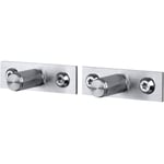 Buster + Punch-Linear Plate Knobs 2-pack, Steel