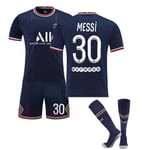 Fotbollssats Fotbollströja Träningströja Messi / XS(160-165cm)