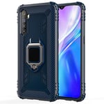 TANYO Phone Case for OPPO Realme X3 / Realme X3 SuperZoom, TPU Silicone Cover with 360° Kickstand, Shockproof Bumper Shell, Rugged Armor Protective Cases, Blue