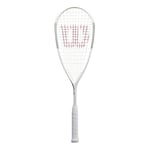 Wilson raquette de squash, Tempest Lite, Unisexe, Poids en tête, Blanc/Argent, WR006510H0