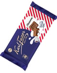 Stor Karl Fazer Sjokoladeplate med Mariannesukkertøy/Mintfyll 145 gram