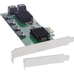 InLine® 76617K Carte d'interface, 8 x SATA 6 GB/s, contrôleur PCIe 2 (PCI-Express)