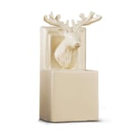Bookends Bookends，Ceramics Deer Head Bookend Statues Large Capacity Office Rack for Home Office Library School Study Decoration Book Ends Storage Bookshelf Tidy Book Stand, 11 9.5 19.5CM