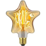 Stjärnformad Glödlampa Vintage Antik Retro Konst Dekorativ Glödlampa För Bröllop Sovrum Heminredning star