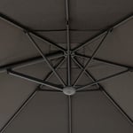 Hesperide - Toile de parasol droit Galys platine 4x3m en polyacrylique - Hespéride
