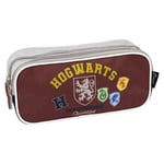 Dobbelt carry-all Harry Potter Howarts 22,5 x 8 x 10 cm Rød Mørkeblå