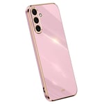XINLI Samsung Galaxy A16 Skal med guldram - Lila