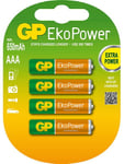 GP Batteri EkoPower AAA 650mAh 4-pack