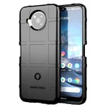 NOKOER Case for Nokia 8.3 5G, TPU Cover [Heavy Duty] Superior Anti-fall Protection Phone Case [Shockproof] [Non-Slip] [Anti-Fingerprint] Non-slip Case - Black