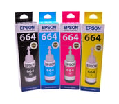 Genuine original Epson EcoTank multipack 664 ink ET-14000, ET-2500, ET-2550 Set