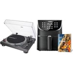 Audio-Technica LP120XUSBBK Manual Direct-Drive Turntable Black & COSORI Air Fryer 5.5L Capacity,Oil Free, Energy and Time Saver with 11 Presets with 100 Recipes Cookbook, Non-Stick