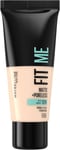 Maybelline Fit Me Foundation, Medium Coverage, Blendable with a Matte and Porele