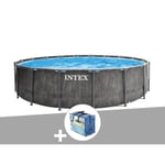 Kit piscine tubulaire Intex Baltik ronde 4,57 x 1,22 m + Bâche à bulles