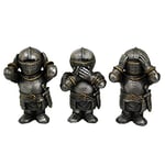 Nemesis Now Figurine Trois Chevaliers Sages Argenté 22 cm