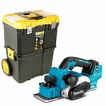 Makita DKP181 18V LXT 82mm Brushless Planer With 19" Heavy Duty Rolling Toolbox