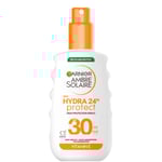 Garnier Ambre Solaire SPF 30 Hydra 24 Hour Protect Hydrating Sun Cream Spray With Vitamin E, 175ml