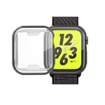 Case Compatible with Apple Watch Series 6 / SE / 5/4 / 3 Screen Protector 38mm, All Around Protective Black Ultra-Thin Case Cover for iwatch 38mm (38mm)