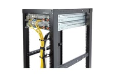 StarTech.com 1U Vertical 2.2 x 3.9in Server Rack Cable Management D-Ring Hook w/ Flexible Opening - Network Rack-Mount Cord Organizer Ring (CMHOOK1U) - ring til kabelstyring - 1U