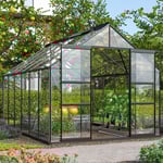 Vitavia Mars 9900 Växthus Härdat glas Svart - 9,9 m2