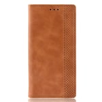SPAK Sony Xperia 5 II Case,Premium Leather Wallet Flip Cover for Sony Xperia 5 II (Brown)