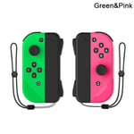 Wireless Controller Replacement Joycon Gamepad Green&pink