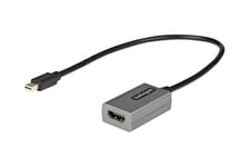 StarTech.com Mini DisplayPort to HDMI Adapter, mDP to HDMI Adapter Dongle, 1080p, Mini DisplayPort 1.2 to HDMI Monitor/Display, Mini DP to HDMI Video Converter, 12" Long Attached Cable - Thunderbolt 1/2 Compatible (MDP2HDEC) - videokort - Mini DisplayPort