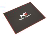 Nordic Gaming Guardian - Stolmatta - 120 X 100 Cm - Svart - Ram: Röd