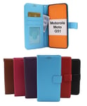 New Standcase Wallet Motorola Moto G51 (Svart)
