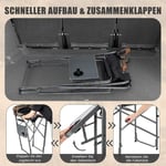 Hopfällbar hög jaktstol Robust överdimensionerad regissörsstol med sidobord Lastkapacitet 150 kg